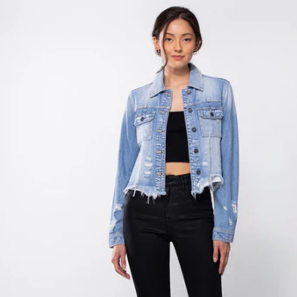 Distressed Blue Denim Jacket
